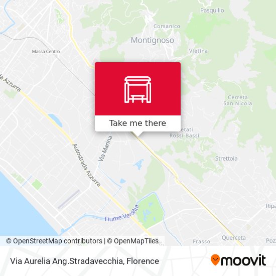 Via Aurelia Ang.Stradavecchia map