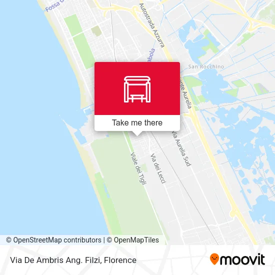 Via De Ambris Ang. Filzi map