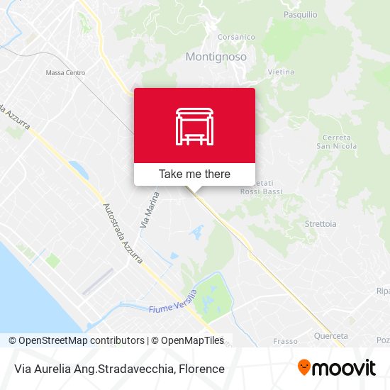 Via Aurelia Ang.Stradavecchia map