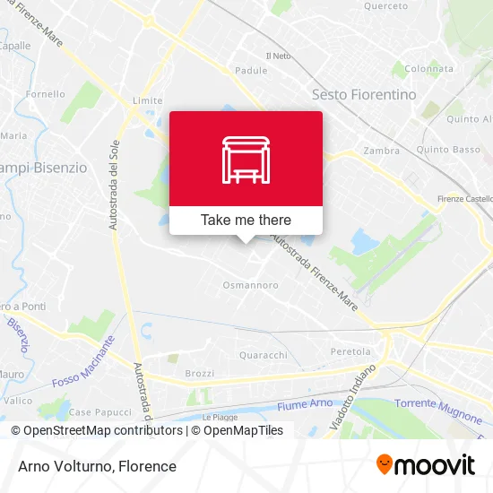 Arno Volturno map