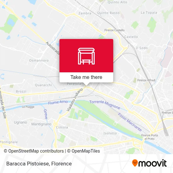 Baracca Pistoiese map