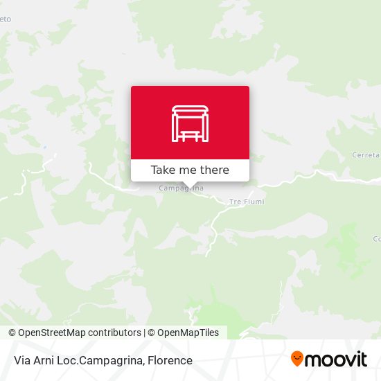 Via Arni Loc.Campagrina map