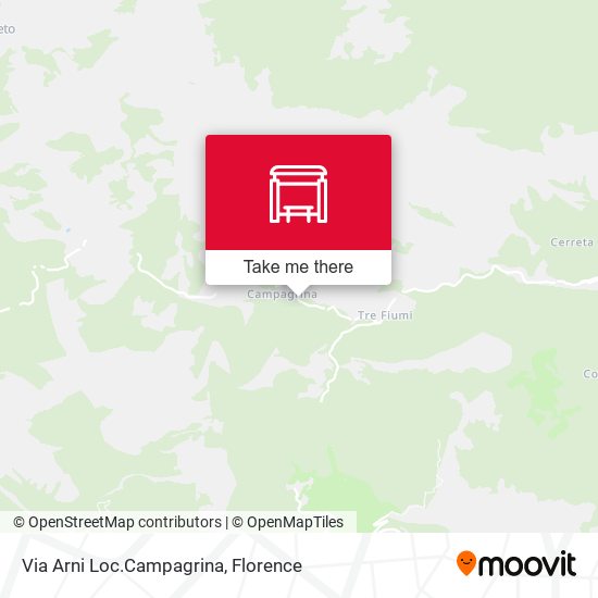 Via Arni Loc.Campagrina map