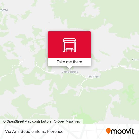 Via Arni Scuole Elem. map