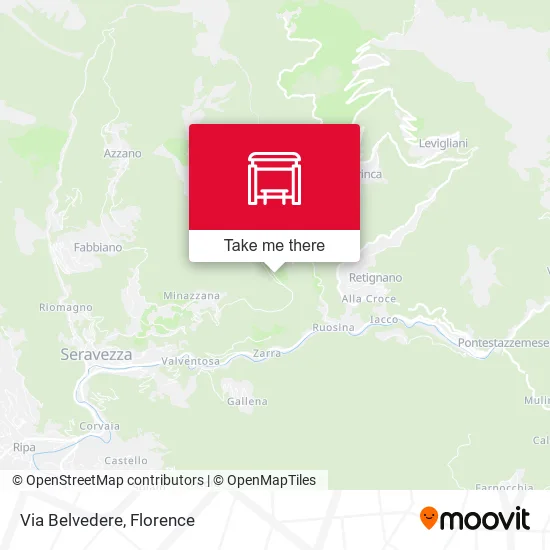 Via Belvedere map