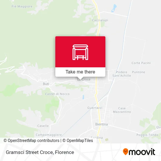 Gramsci Street Croce map
