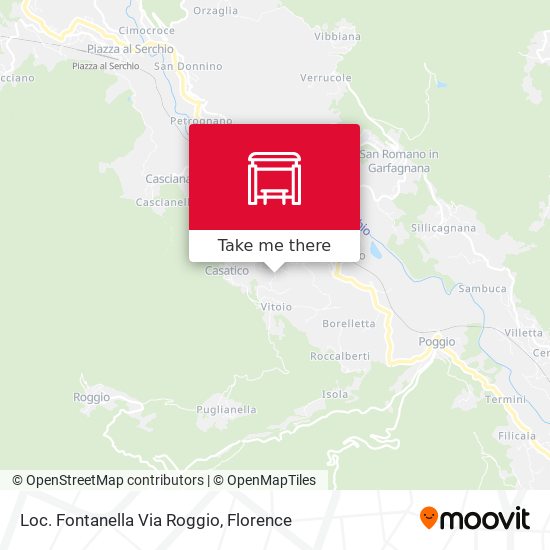 Loc. Fontanella Via Roggio map
