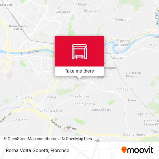 Roma Volta Gobetti map