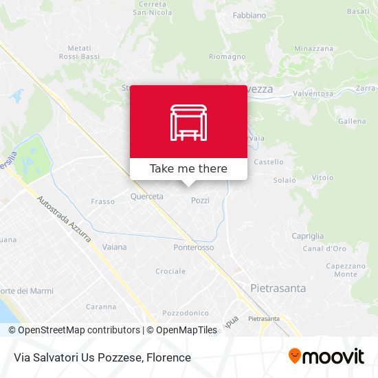 Via Salvatori Us Pozzese map