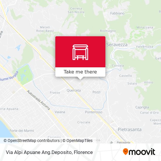 Via Alpi Apuane Ang.Deposito map