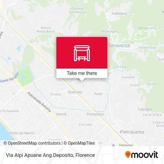 Alpi Apuane Street Corner Depot map