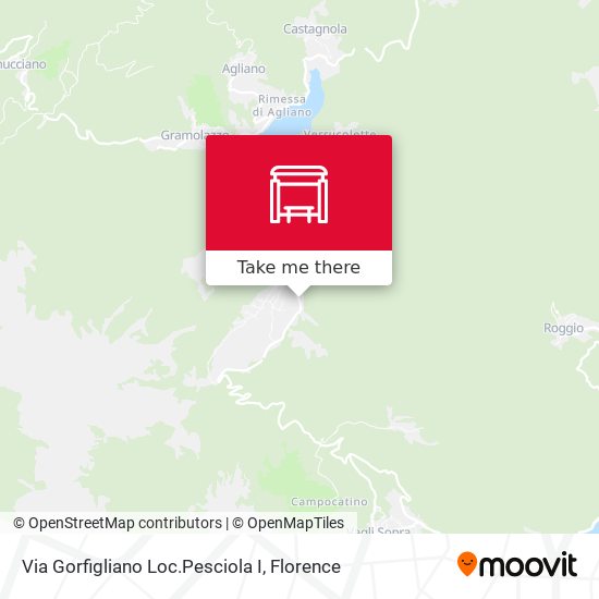 Via Gorfigliano Loc.Pesciola I map