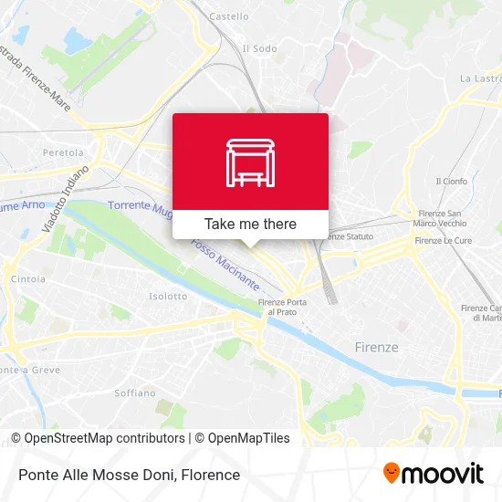 Ponte Alle Mosse Doni map