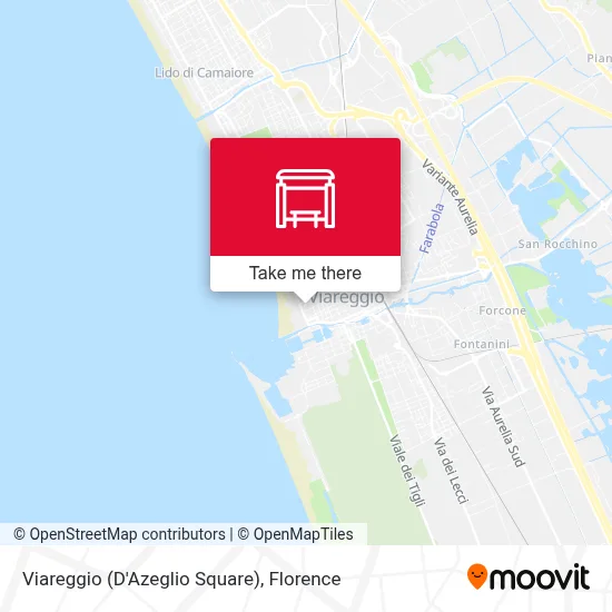 Viareggio (D'Azeglio Square) map