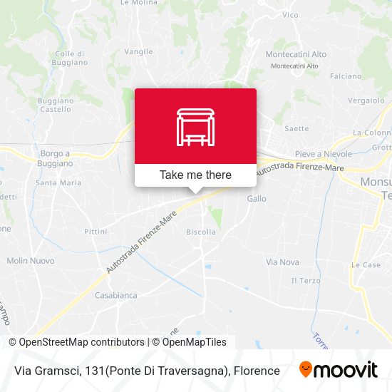 Via Gramsci, 131(Ponte Di Traversagna) map