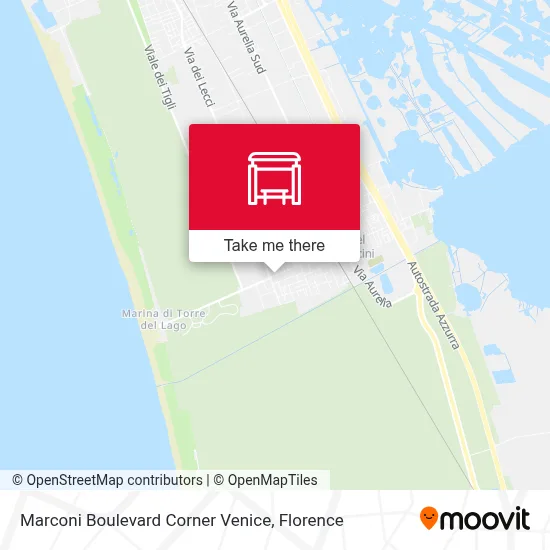 Marconi Boulevard Corner Venice map