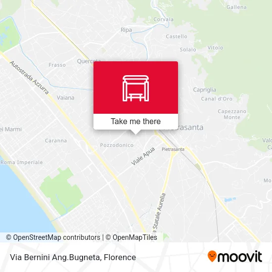 Via Bernini Ang.Bugneta map