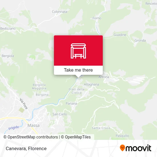 Canevara map