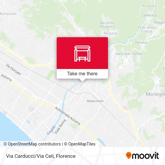 Via Carducci/Via Celi map