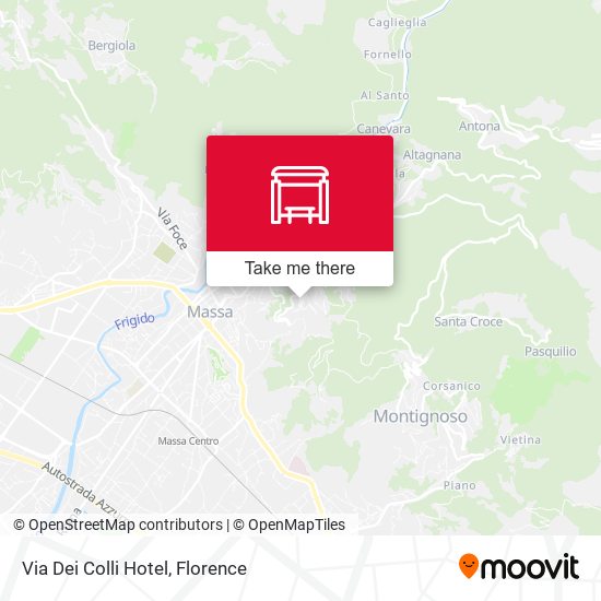 Via Dei Colli Hotel map