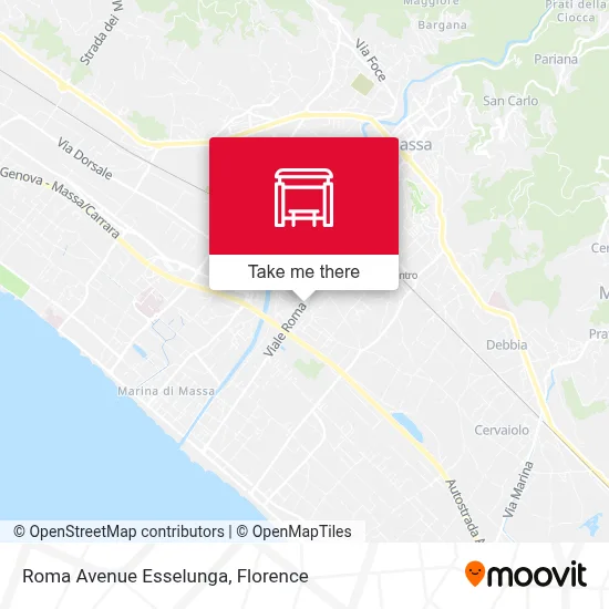 Roma Avenue Esselunga map