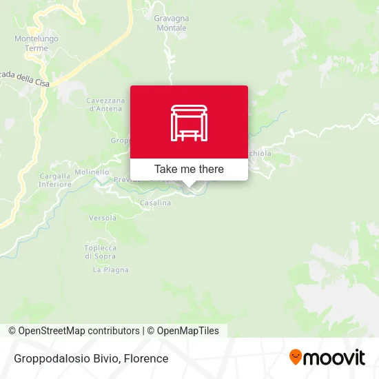 Groppodalosio Bivio map