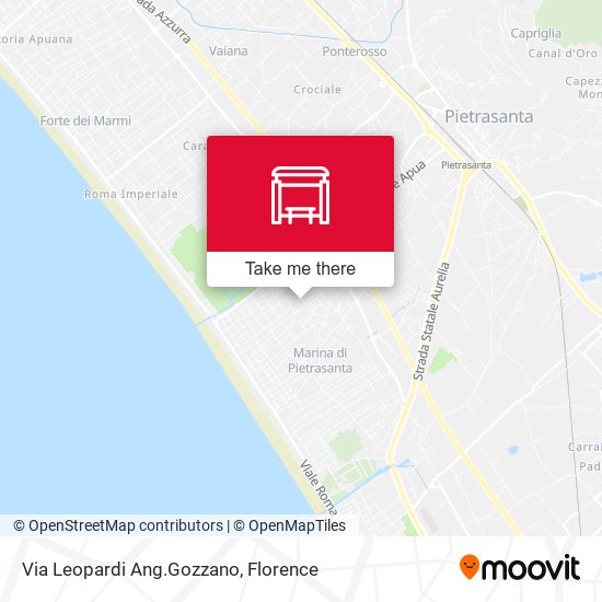 Via Leopardi Ang.Gozzano map
