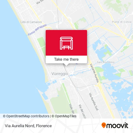 Via Aurelia Nord map