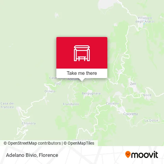 Adelano Bivio map