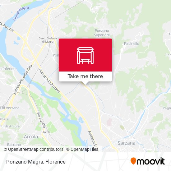 Ponzano Magra map