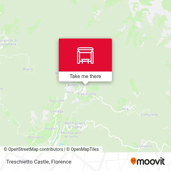 Treschietto Castle map
