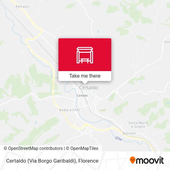 Certaldo (Via Borgo Garibaldi) map