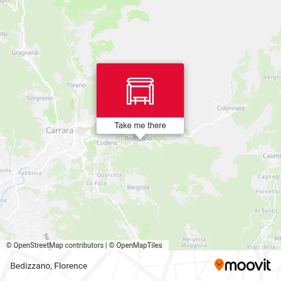 Bedizzano map
