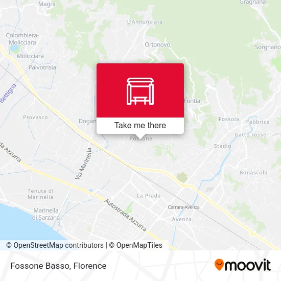 Fossone Basso map