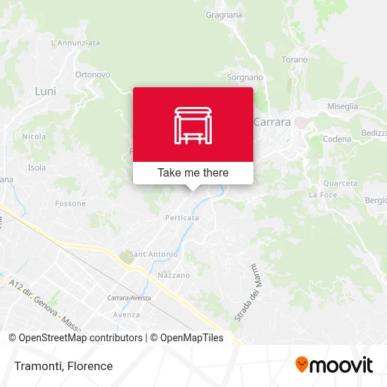 Tramonti map