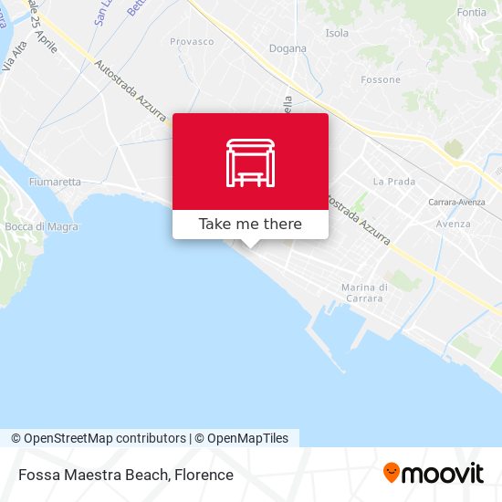 Fossa Maestra Beach map