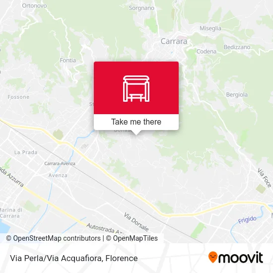 Via Perla/Via Acquafiora map
