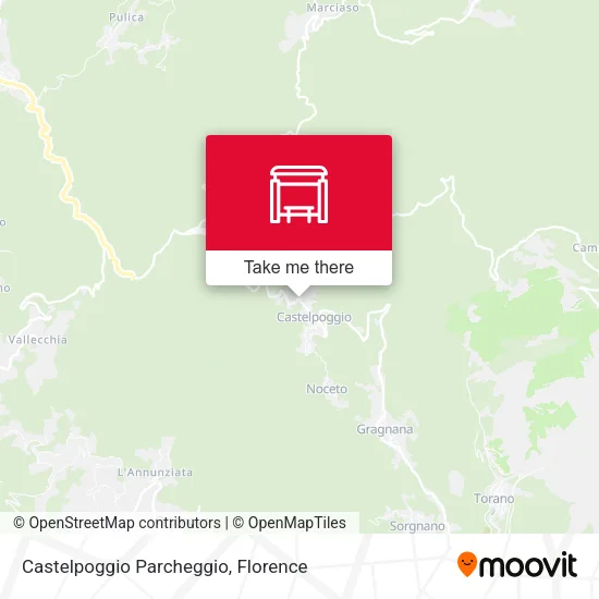 Castelpoggio Parcheggio map