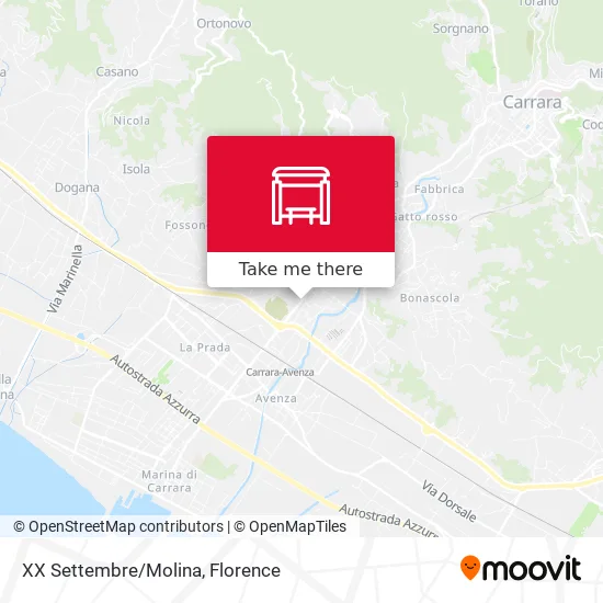 XX Settembre/Molina map