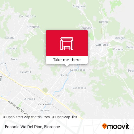 Fossola Via Del Pino map