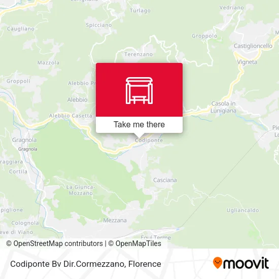 Codiponte Bv Dir.Cormezzano map