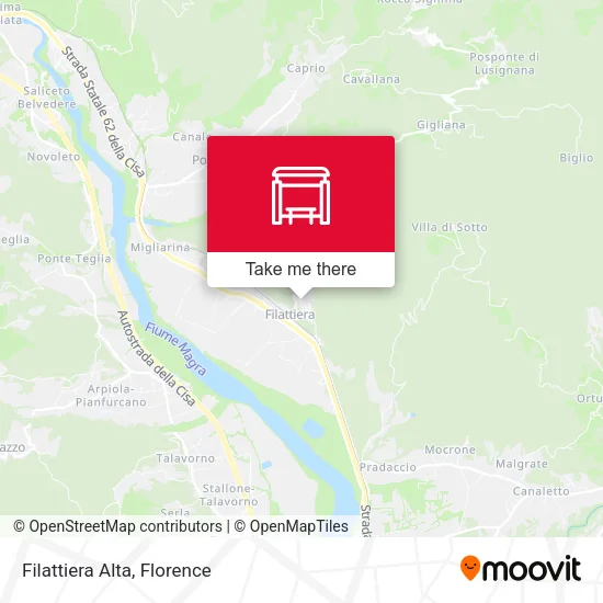 Filattiera Alta map