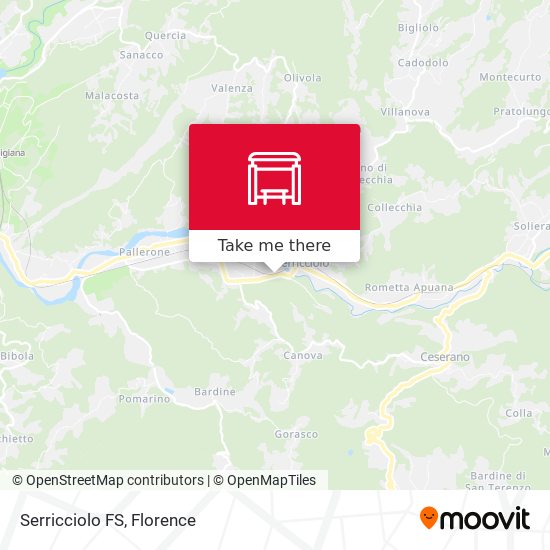 Serricciolo FS map