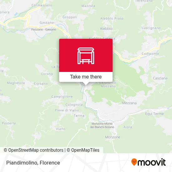 Piandimolino map
