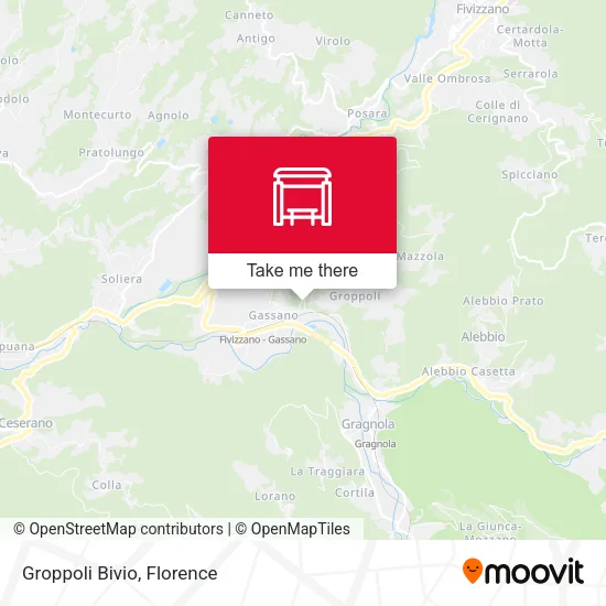 Groppoli Bivio map