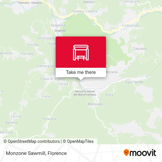 Monzone Sawmill map