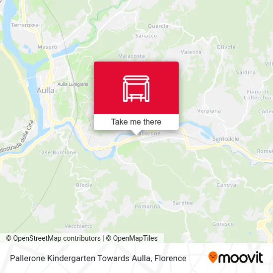 Pallerone Kindergarten Towards Aulla map