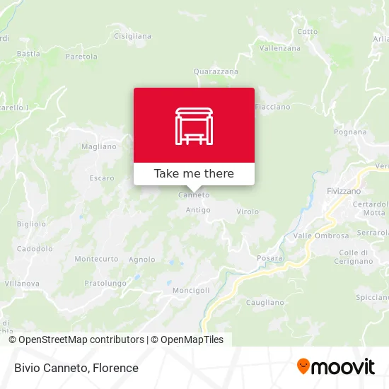 Bivio Canneto map
