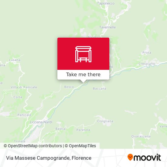 Via Massese Campogrande map