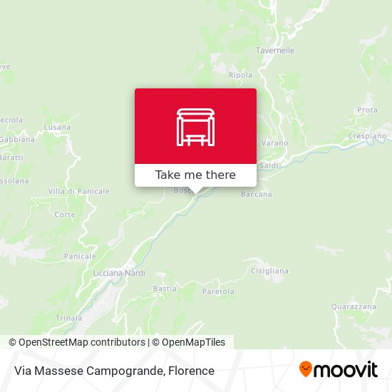 Via Massese Campogrande map